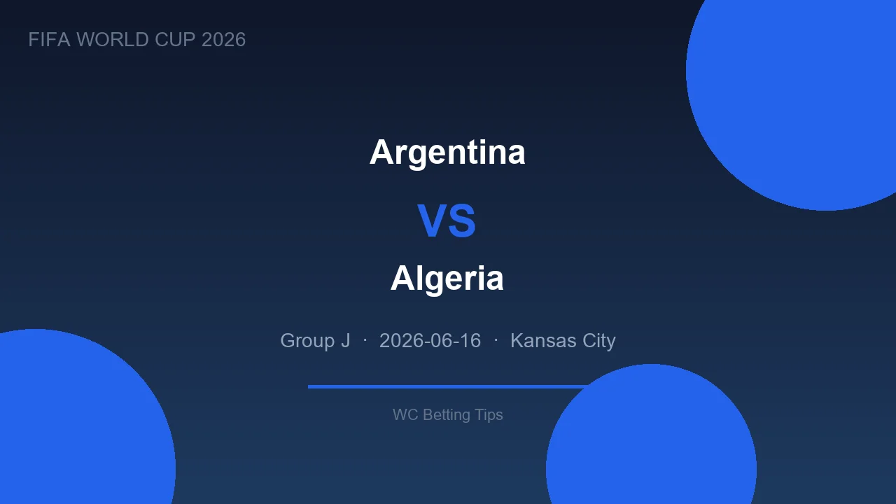 Argentina vs Algeria highlights - World Cup 2026
