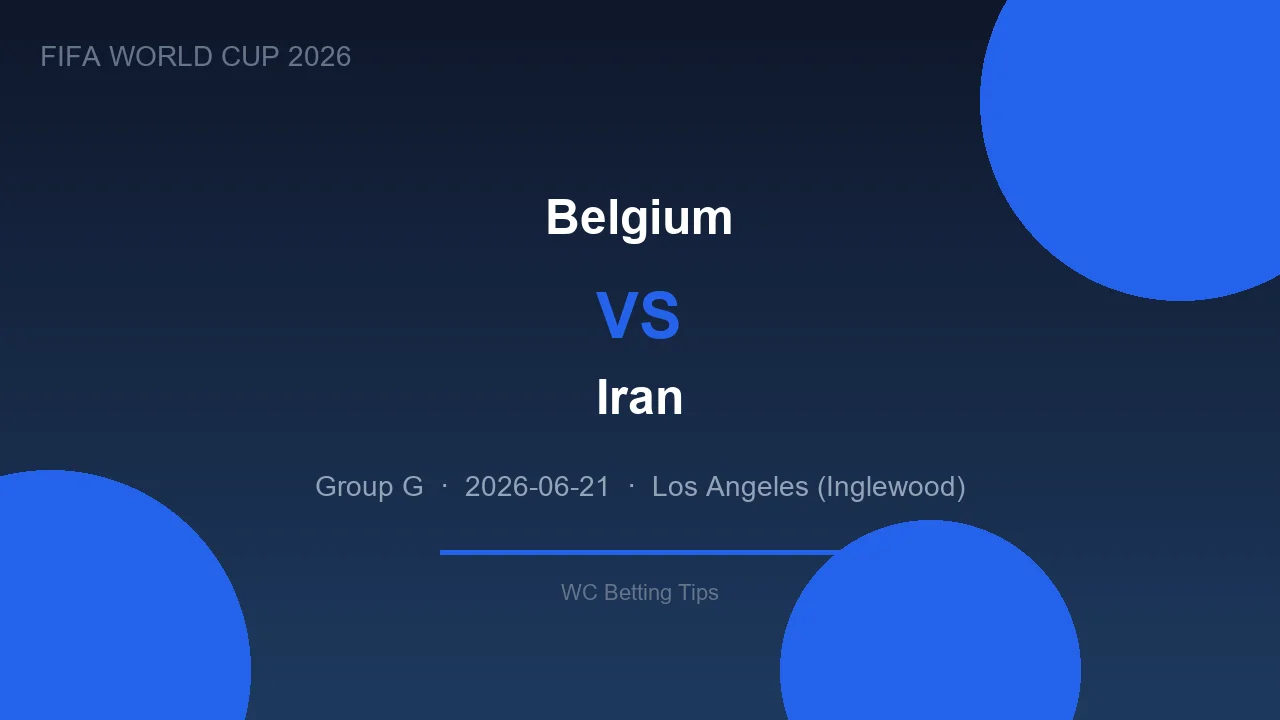 Belgium vs Iran live - World Cup 2026