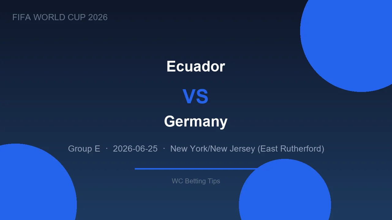 Ecuador vs Germany highlights - World Cup 2026