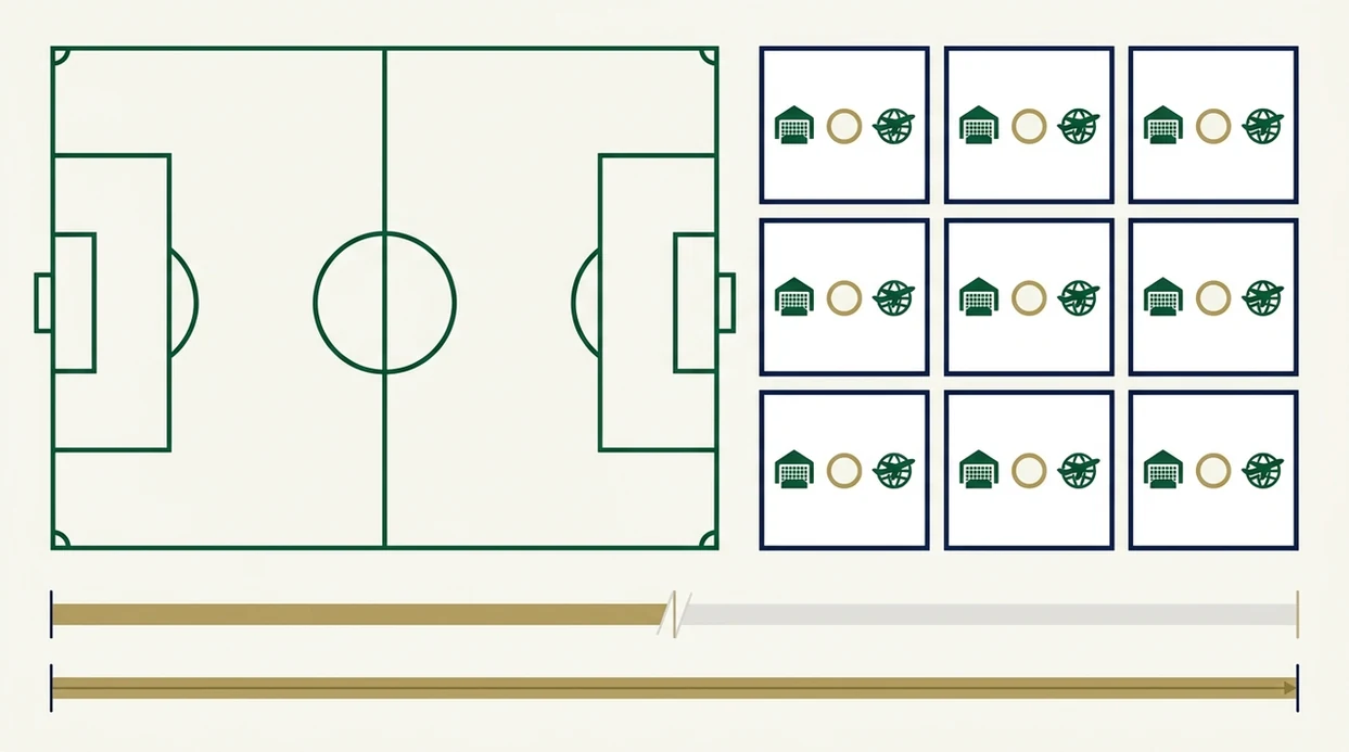 A clean nine-tile visual grid shows how half-time and full-time results combine in HT FT betting.