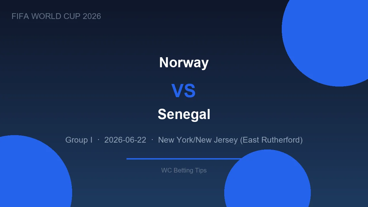 Norway vs Senegal live - World Cup 2026