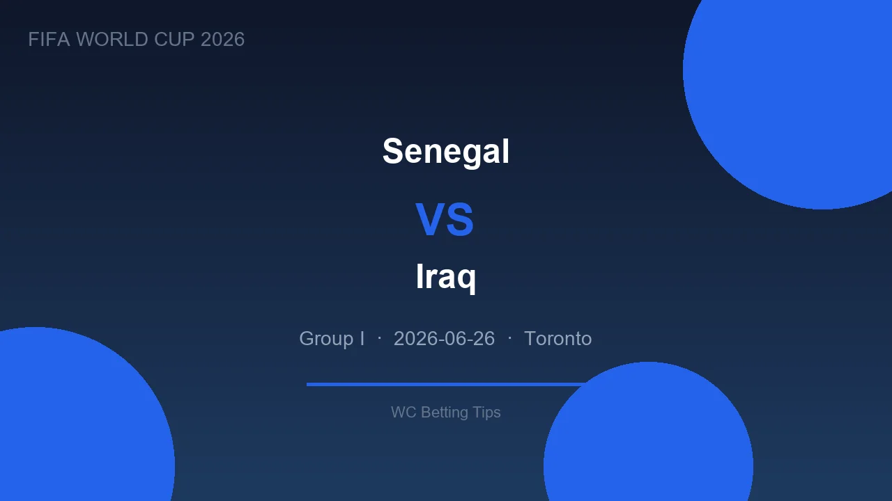 Senegal vs Iraq highlights - World Cup 2026