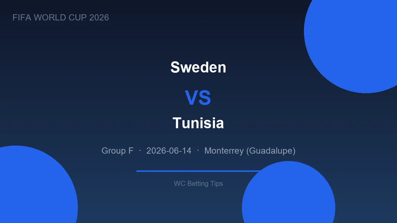 Sweden vs Tunisia betting tips - World Cup 2026
