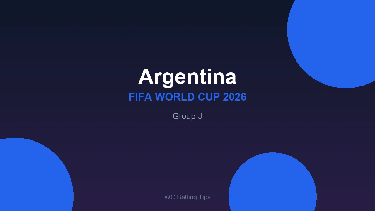 Argentina at World Cup 2026 - Group J