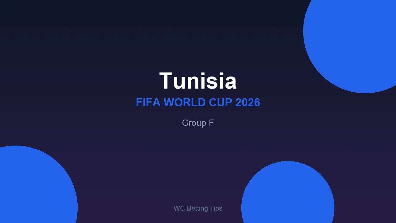 Tunisia at World Cup 2026 - Group F