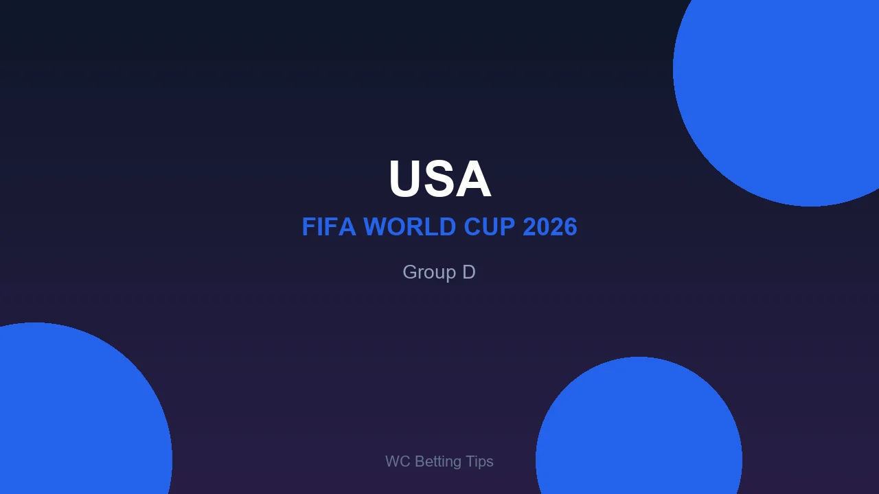 USA at World Cup 2026 - Group D